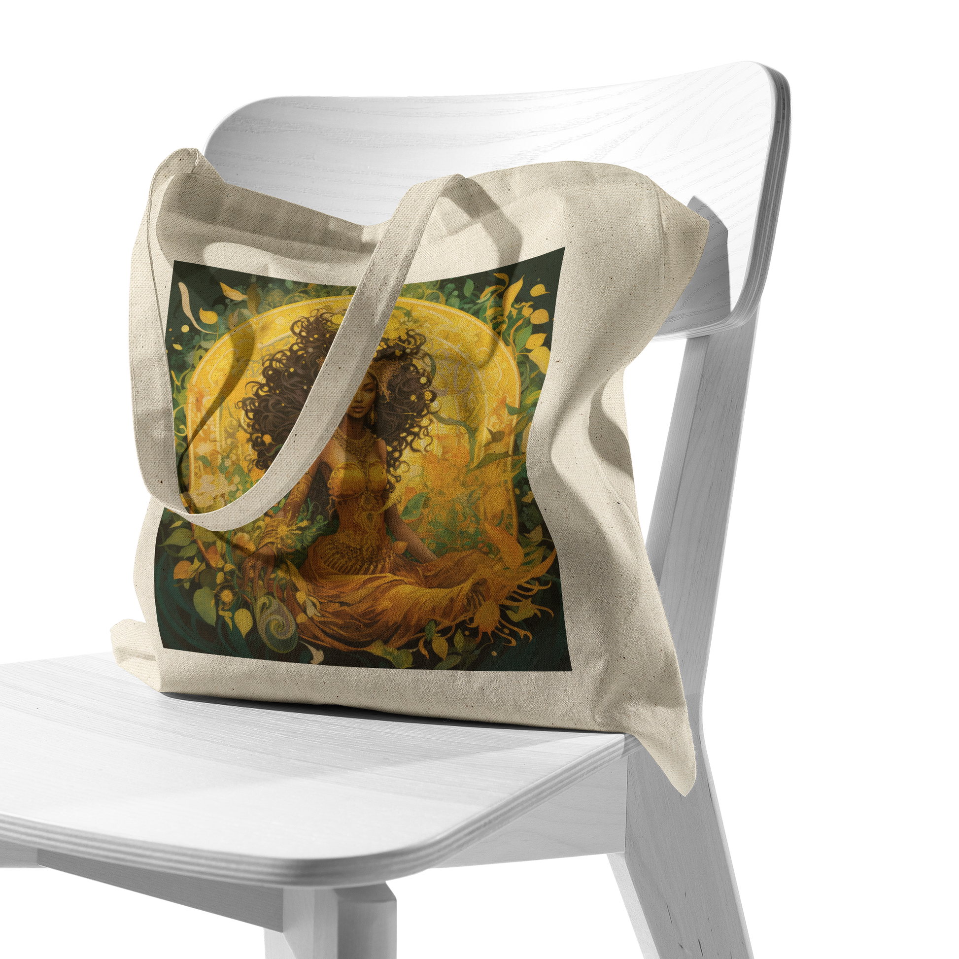 Golden_Sun_Goddess_Canvas_Tote_Bag__Bla_CottonTote_S_Chair_AS_Mockup.png_15600595