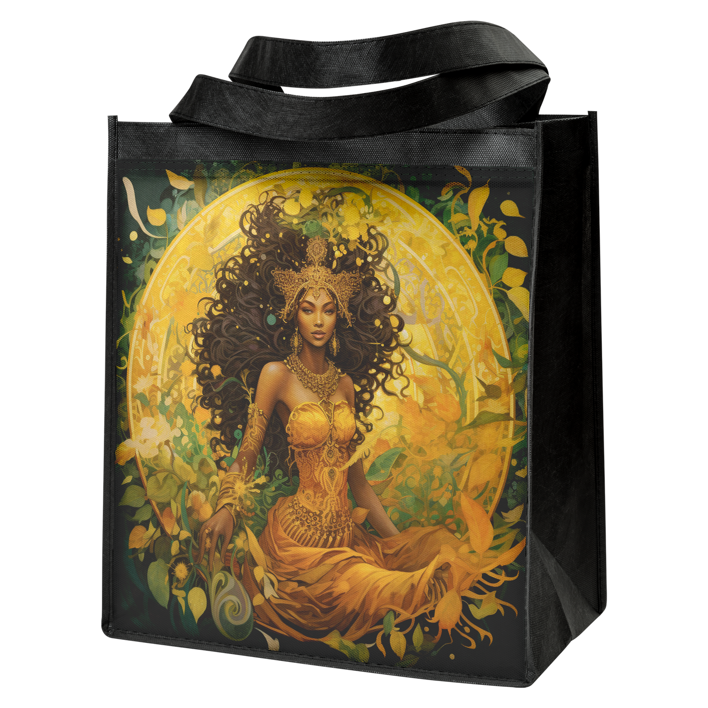 Golden_Sun_Goddess_Canvas_Tote_Bag__Bla_GroceryTote_StandingAngle02_Mockup.png_15600586