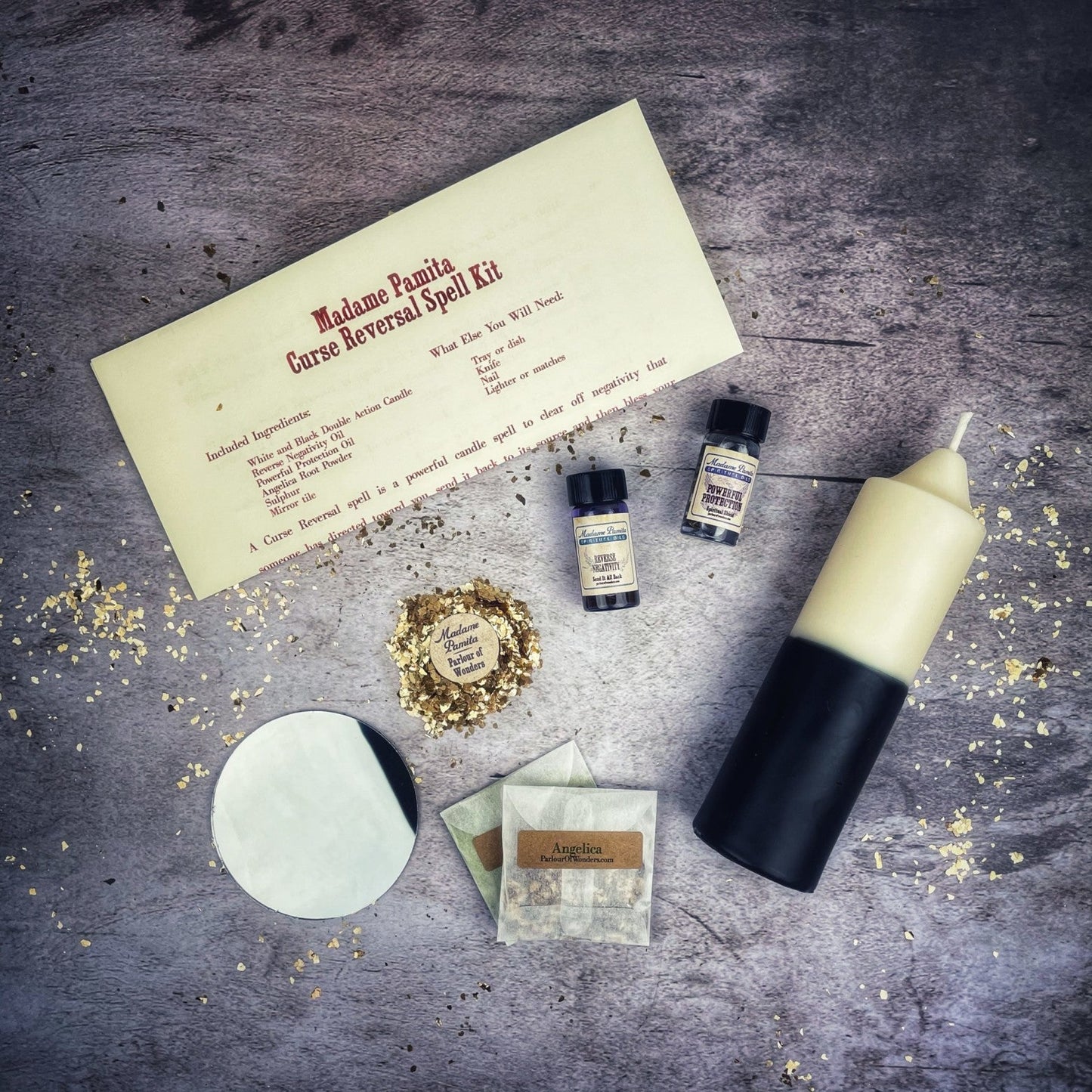 Curse Reversal Candle Spell Kit - Break Curses & Send Negativity Back