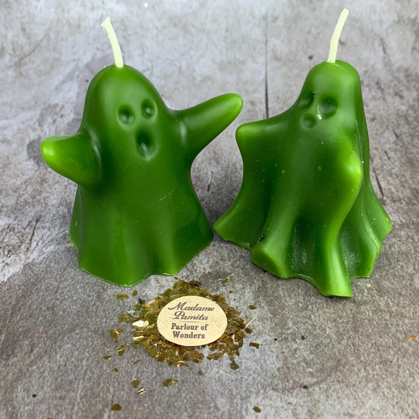 Beeswax Wishing Ghosts Spell Candle Set - Spirit Guide & Ancestor Magic