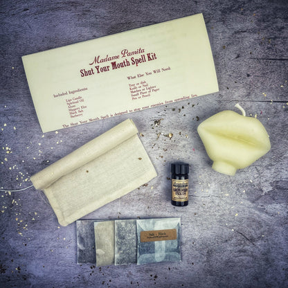 Shut Your Mouth Candle Spell Kit - Stop Gossip & Silence Rumors