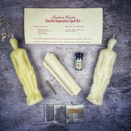 Smooth Separation Candle Spell Kit - Male/Male | Peaceful Parting