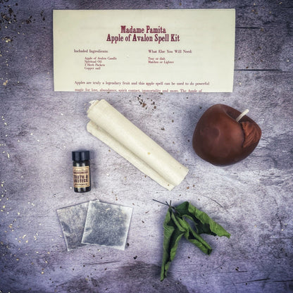 Apple of Avalon Candle Spell Kit - Love, Abundance & Ancient Magic