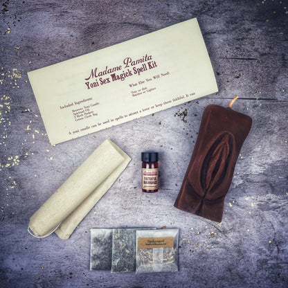 Yoni Sex Magick Candle Spell Kit - Passion, Attraction & Sexual Power