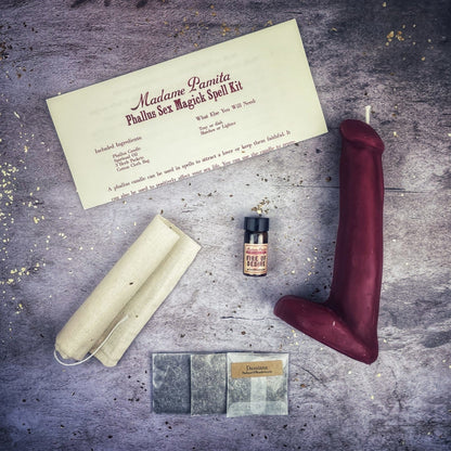 Phallus Sex Magick Candle Spell Kit - Sexual Power & Attraction