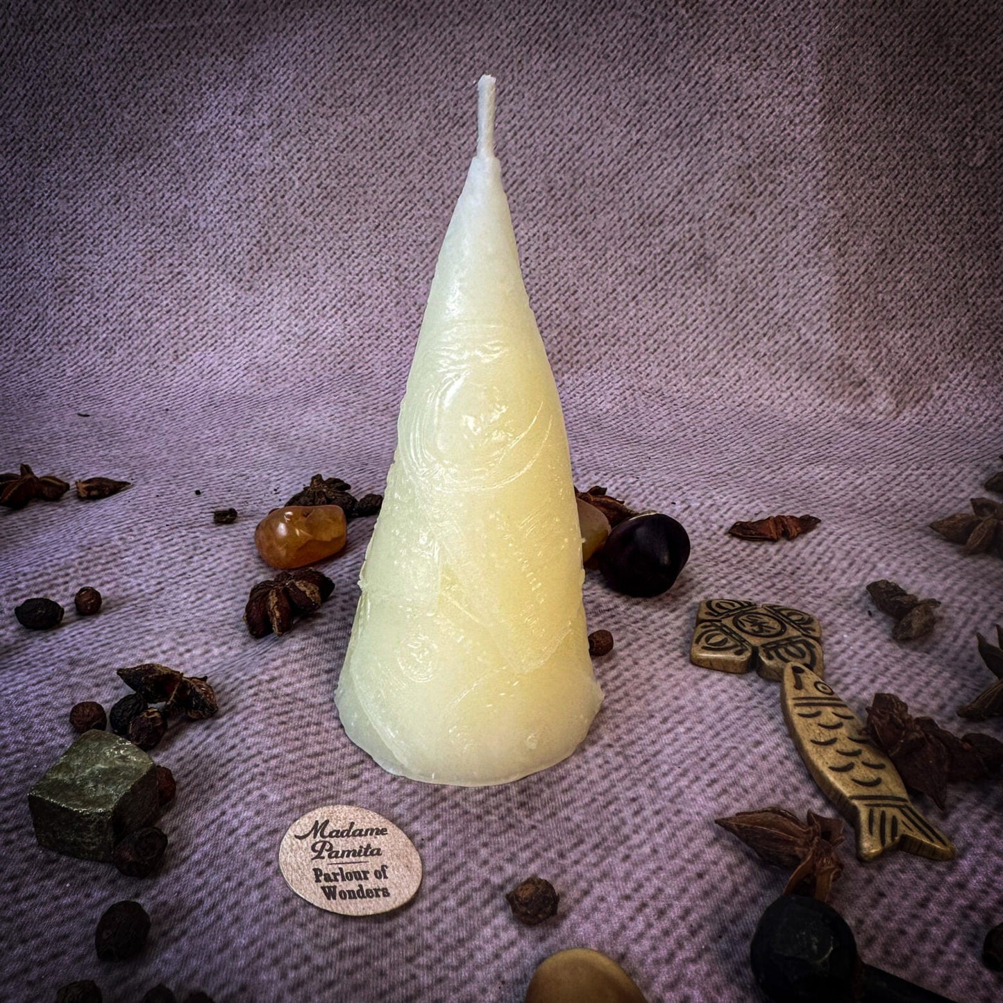 Beeswax Money Maker Spell Candle - Prosperity & Abundance Magic