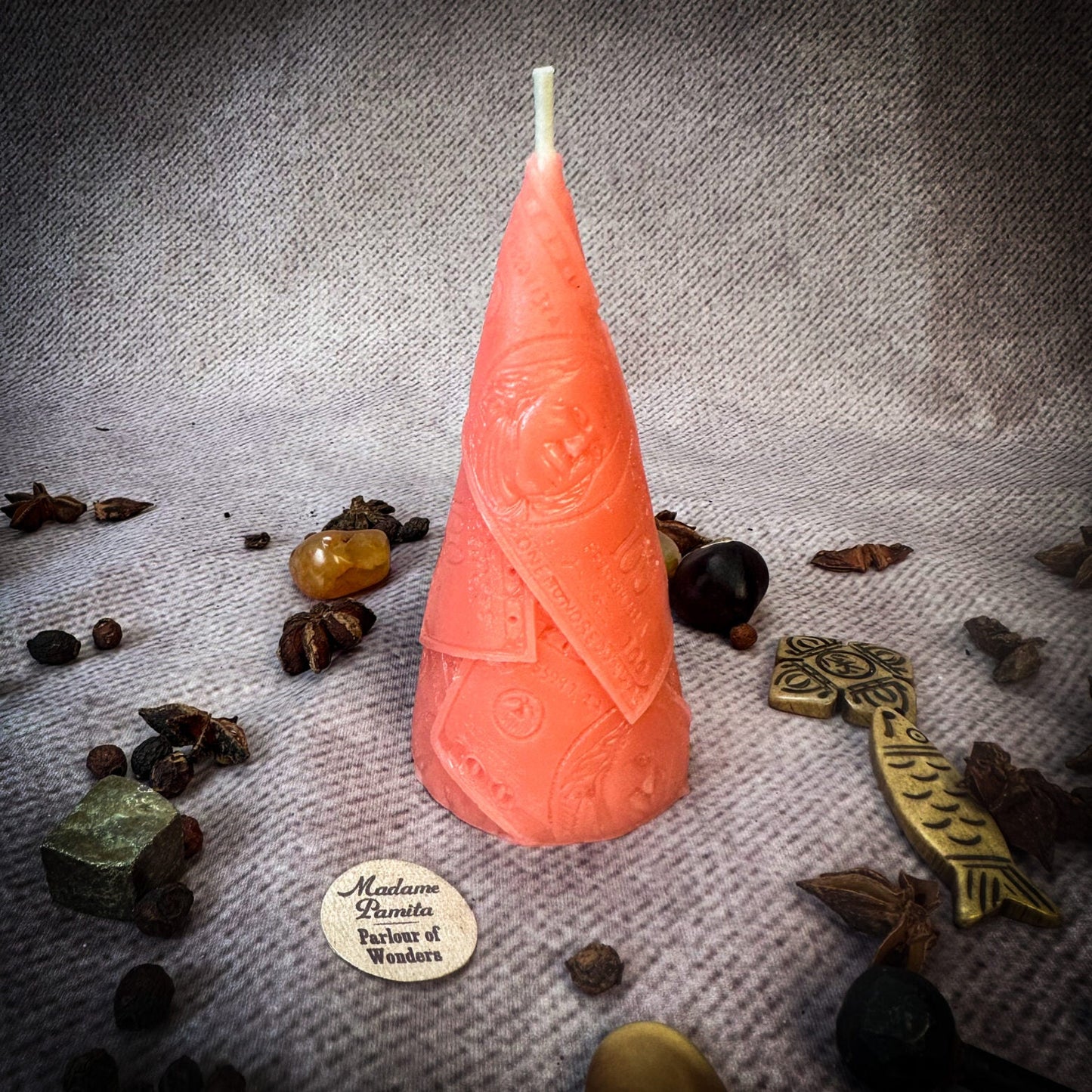 Beeswax Money Maker Spell Candle - Prosperity & Abundance Magic