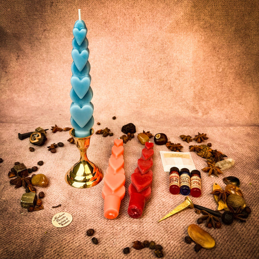 Love Wishes Candle Spell Kit - Multi-Day Love Manifestation Magic
