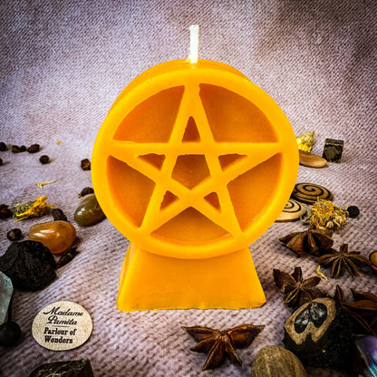 Pentacle of Protection Candle Spell Kit - Five Elements & Spiritual Safety Magic