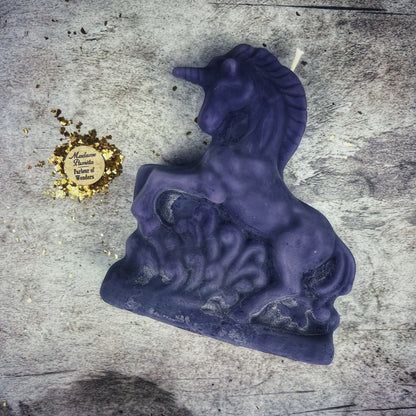 Beeswax Enchanted Unicorn Spell Candle - Manifestation & Wishes Magic