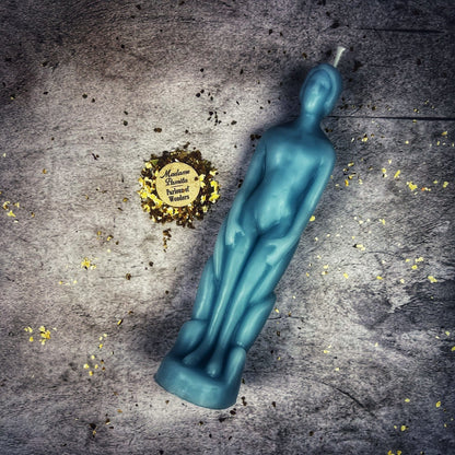 Beeswax Human Figural Spell Candle - Personal Empowerment & Intention Magic