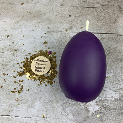 Beeswax Egg Talisman Spell Candle - New Beginnings & Fertility Magic
