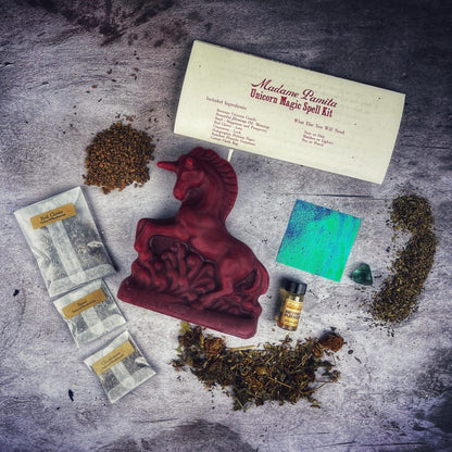 Unicorn Magic Candle Spell Kit - Manifestation & Wishes