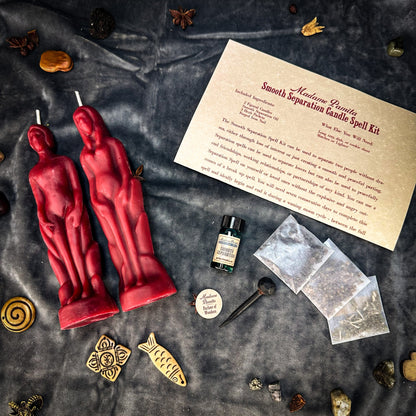 Smooth Separation Candle Spell Kit - Human/Female | Peaceful Parting