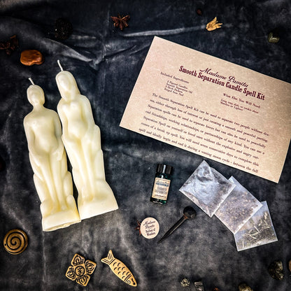 Smooth Separation Candle Spell Kit - Human/Female | Peaceful Parting
