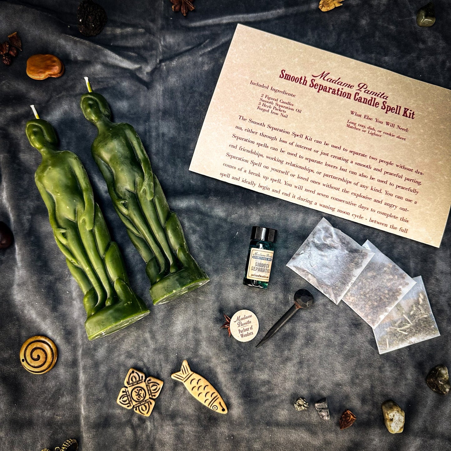 Smooth Separation Candle Spell Kit - Human/Human | Peaceful Parting