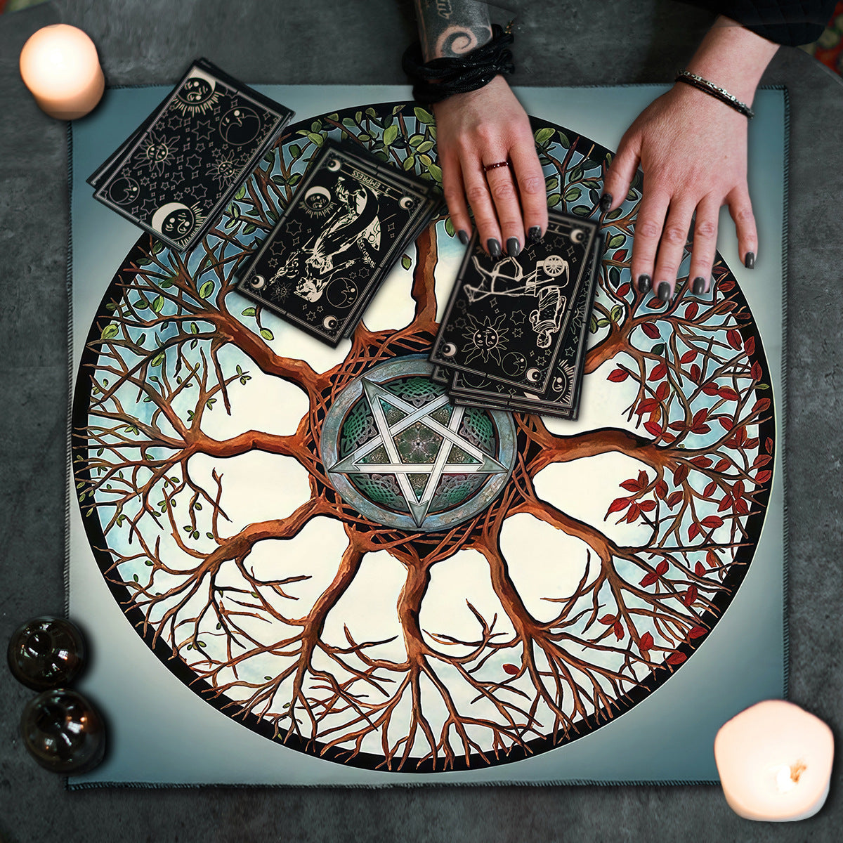 Moon Geometric Card Board Game Tarot Tablecloth
