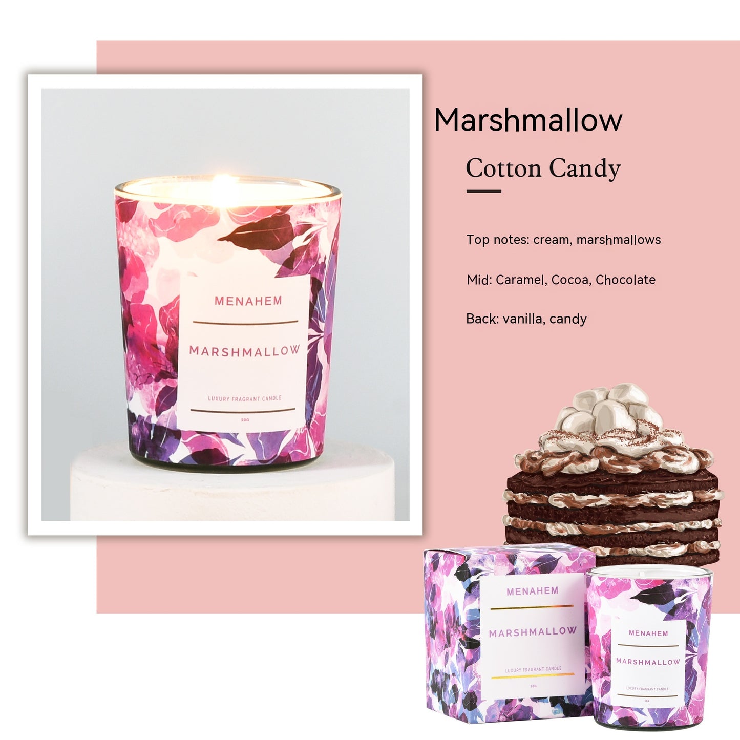 Smoke-free Aromatherapy Candle Flower Gift