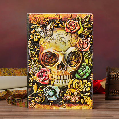 Retro Embossed PU Halloween Gift Notepad Notebook