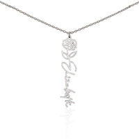 Personalized Pendant for Your Favorite or Zodiac Flower