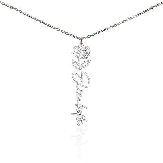 Personalized Pendant for Your Favorite or Zodiac Flower