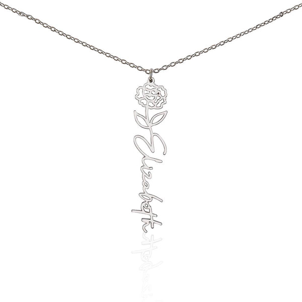 Personalized Pendant for Your Favorite or Zodiac Flower