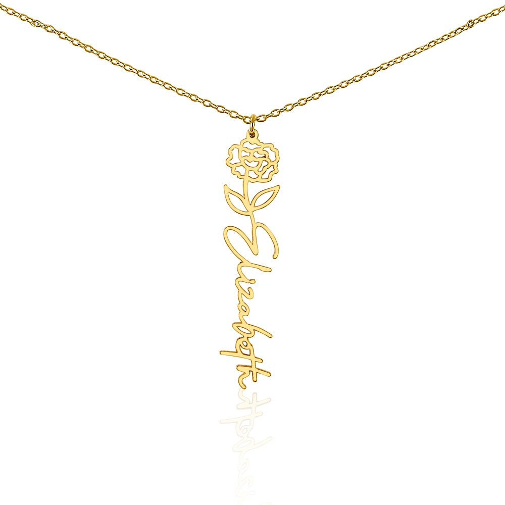 Personalized Pendant for Your Favorite or Zodiac Flower