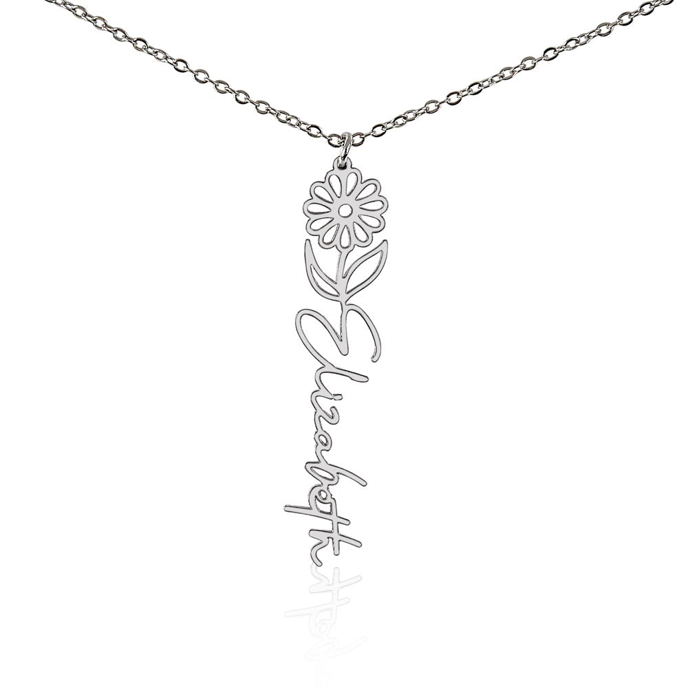 Personalized Pendant for Your Favorite or Zodiac Flower