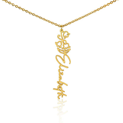 Personalized Pendant for Your Favorite or Zodiac Flower