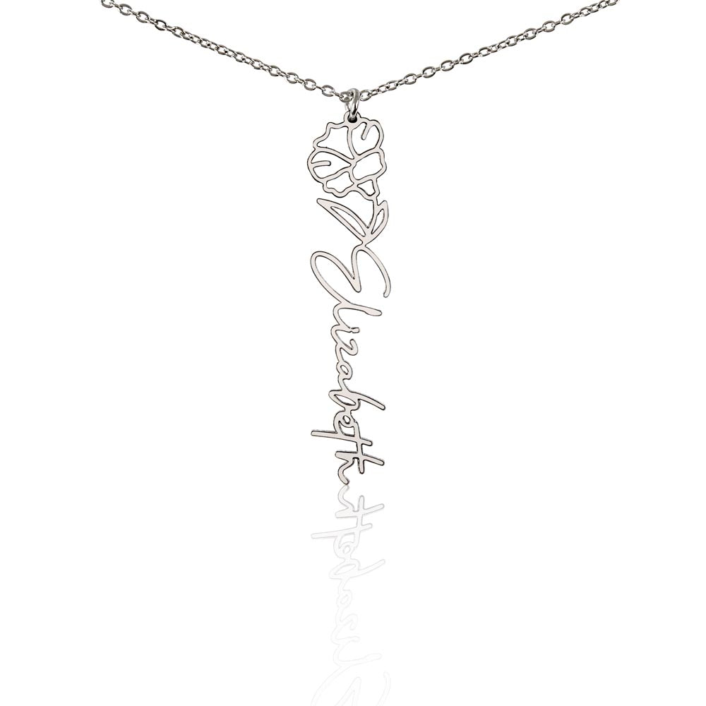Personalized Pendant for Your Favorite or Zodiac Flower