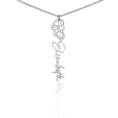 Personalized Pendant for Your Favorite or Zodiac Flower
