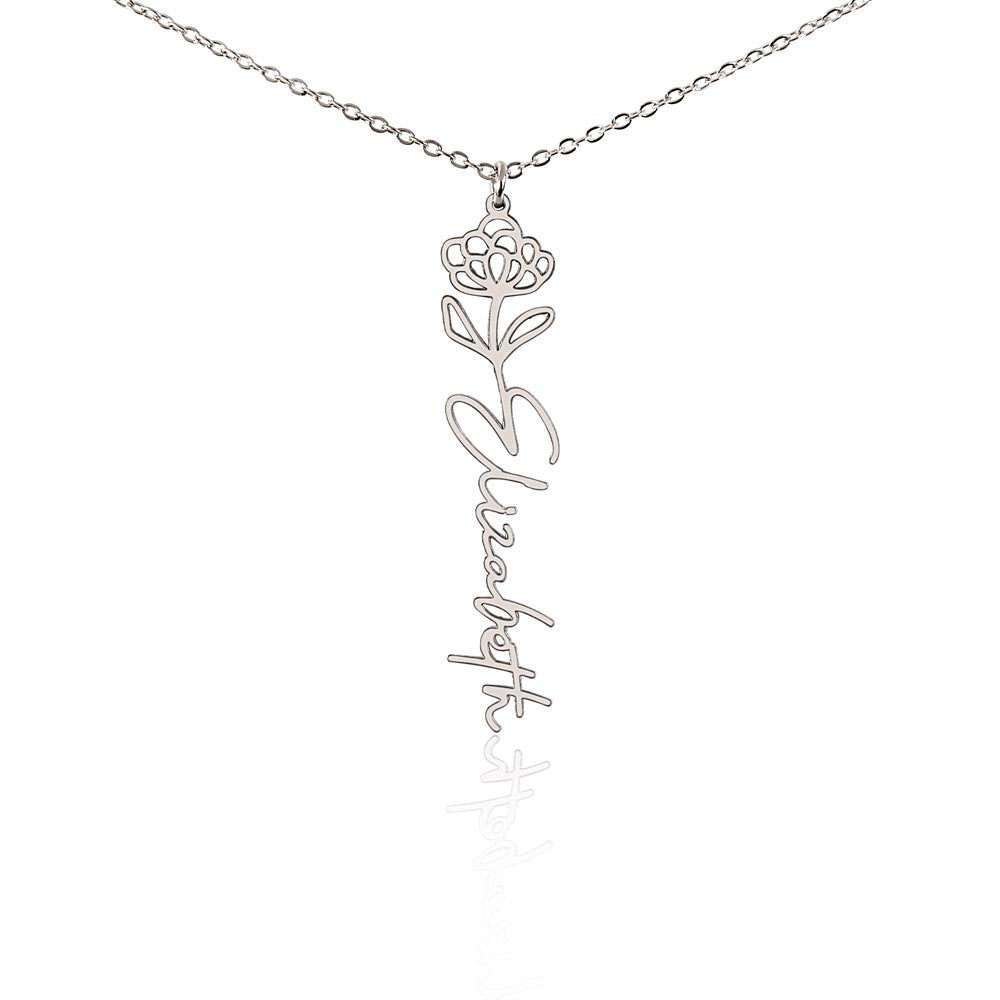Personalized Pendant for Your Favorite or Zodiac Flower