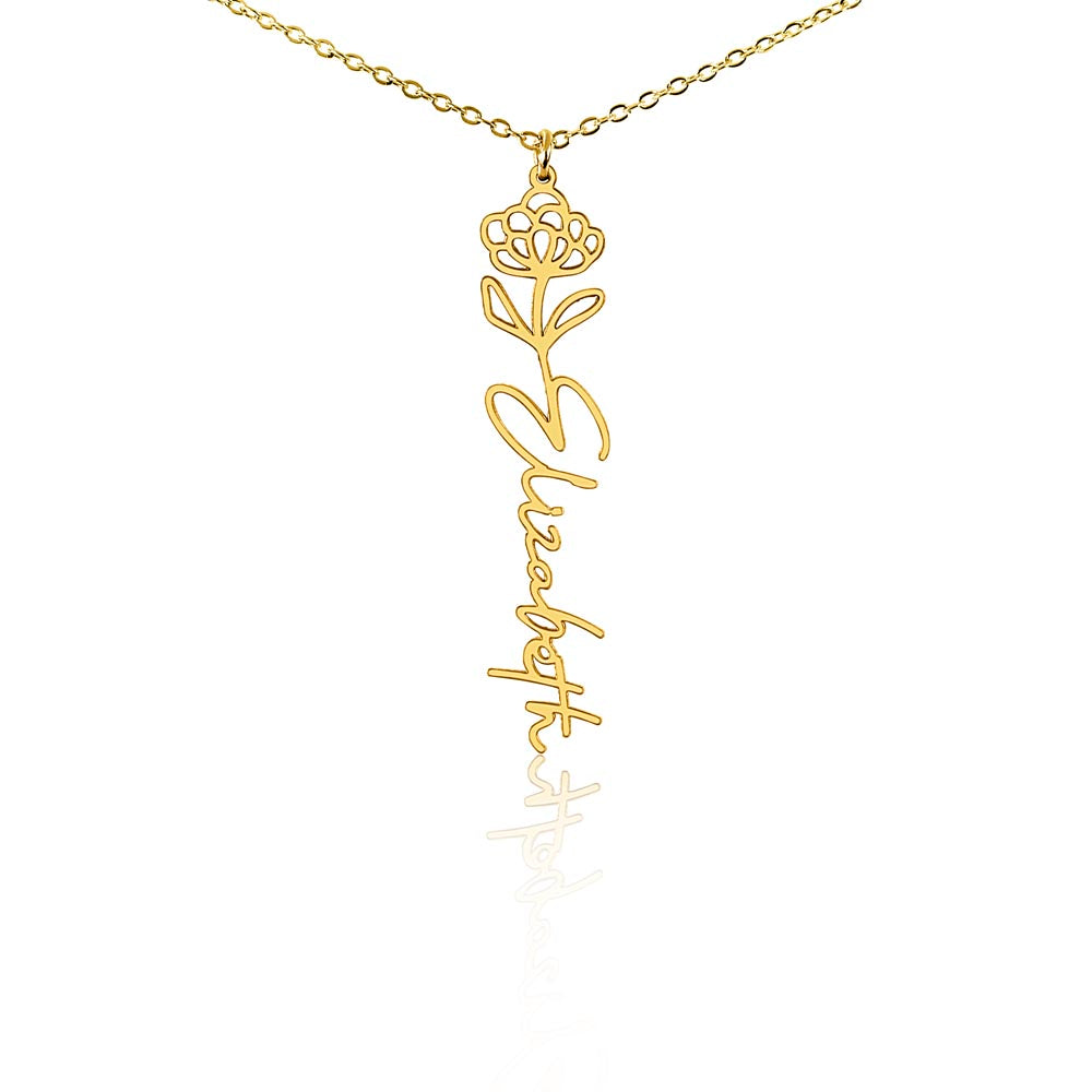 Personalized Pendant for Your Favorite or Zodiac Flower