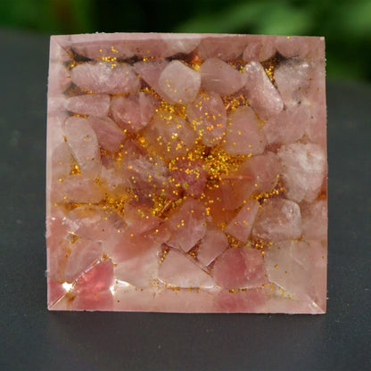 Crystal Ball Chakra Pyramid Epoxy Resin