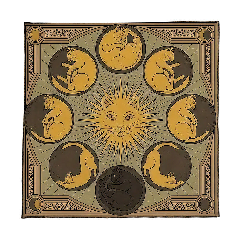 Moon Geometric Card Board Game Tarot Tablecloth