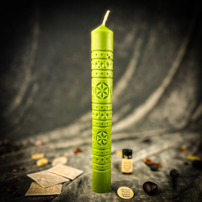 Rozetka Six Petal Rosette Candle Spell Kit - Protection & Harmony