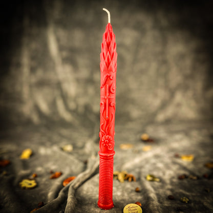 Stritennya Asparagus Candlemas Taper Candle Spell Kit - Renewal & Protection