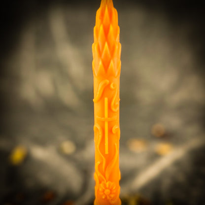 Stritennya Asparagus Candlemas Taper Candle Spell Kit - Renewal & Protection