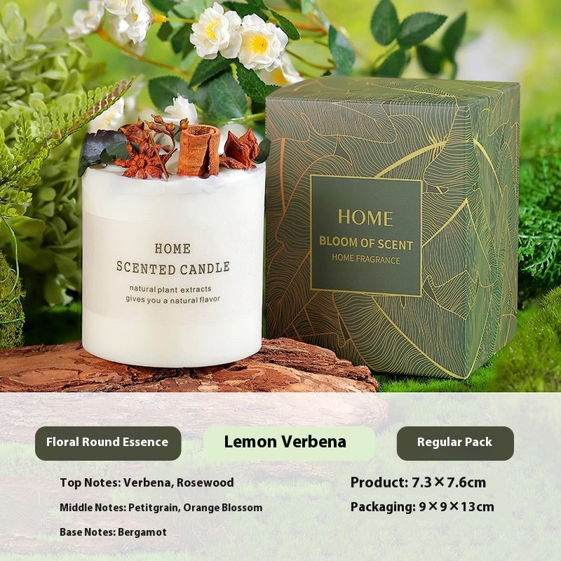 Aromatherapy Candle Hand Gift Real Flower Fragrance Bedroom Decoration