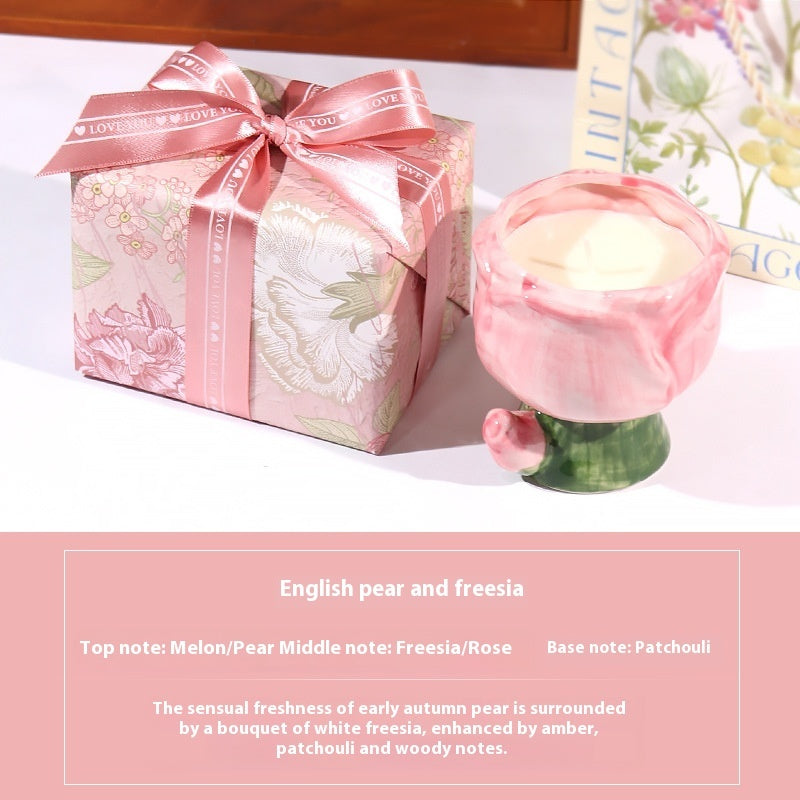 Creative Home Bedroom Tulip Aromatherapy Candle