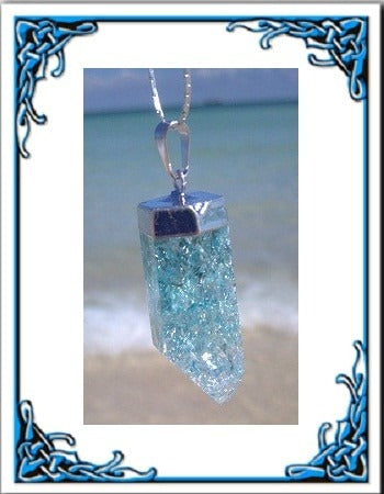 Crackle Quartz Fairy Pendants