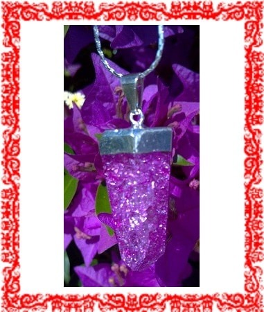 Crackle Quartz Fairy Pendants