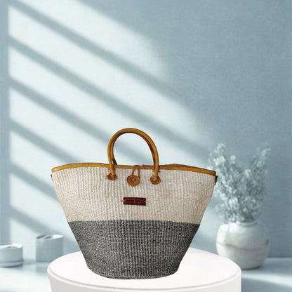 Ash & Ivory Wisdom Handmade Sisal Straw Basket Tote