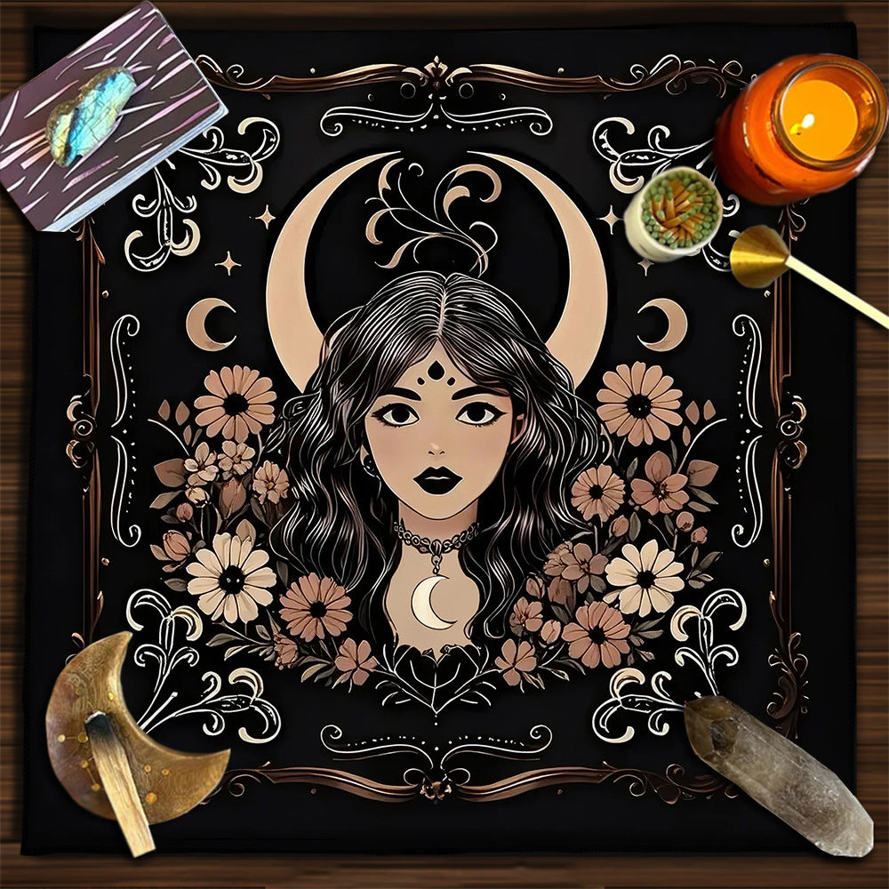 Moon Geometric Card Board Game Tarot Tablecloth