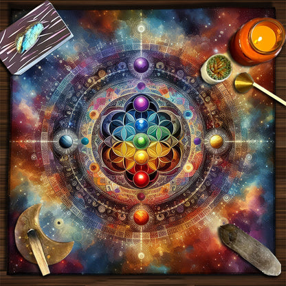 Moon Geometric Card Board Game Tarot Tablecloth