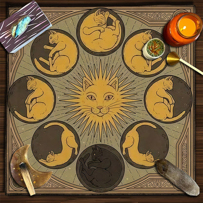 Moon Geometric Card Board Game Tarot Tablecloth