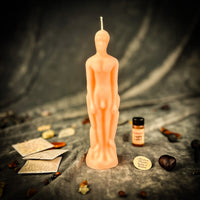 Male Figural Candle Spell Kit - Sympathetic Magic & Personal Power