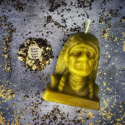Beeswax Black Hawk Spell Candle - Spirit Guide & Social Justice Magic