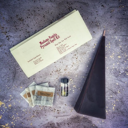 Pyramid of Power Candle Spell Kit - Long-Lasting Success & Stability