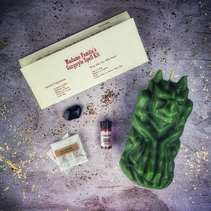 Gargoyle Protection Candle Spell Kit - Powerful Guardian Magic